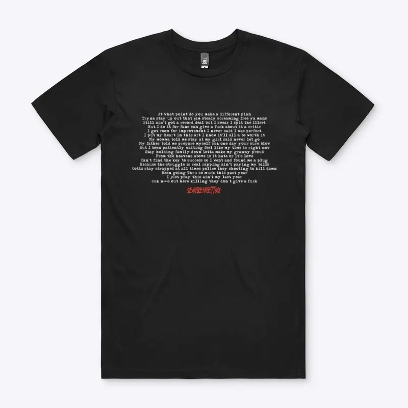 "LUCID DREAMS" LYRICS TEE